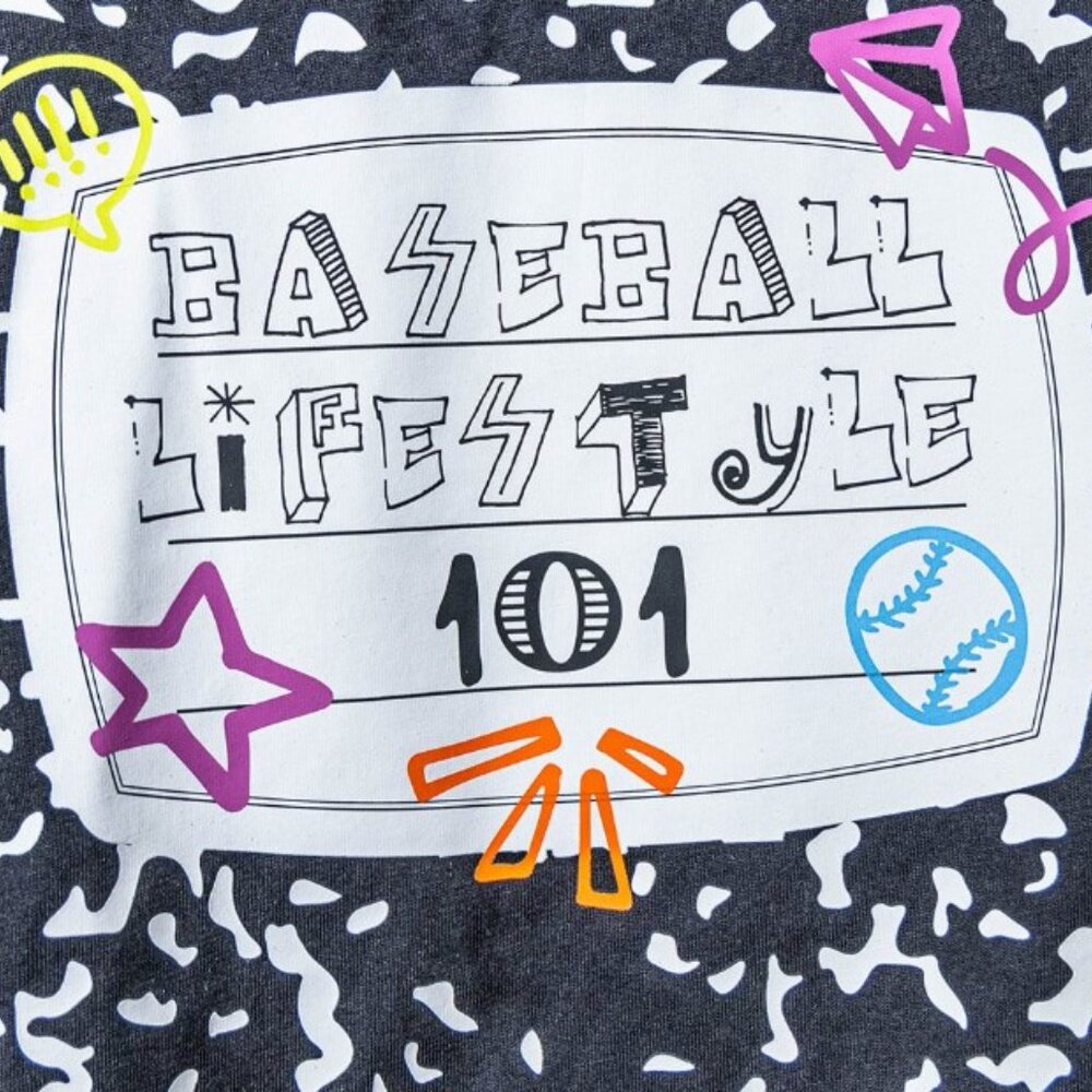NEW! Baseball Lifestyle 101 Composition Tee - Picture 3 of 4